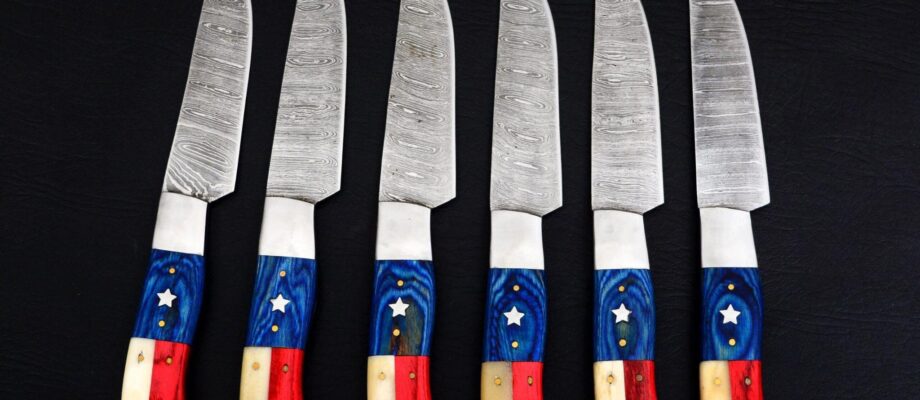 Damascus steak knives | Fine Crafted Cutlery